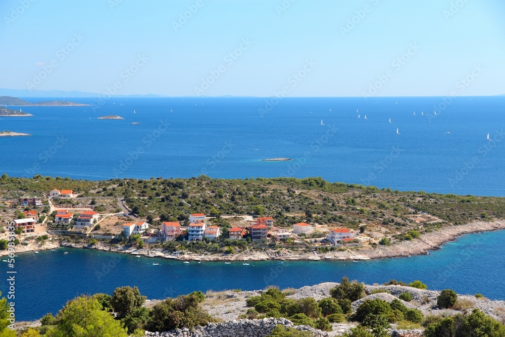 Fototapeta premium Croatia - coast view in Razanj