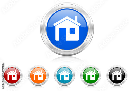 Wallpaper Mural house icon vector set Torontodigital.ca