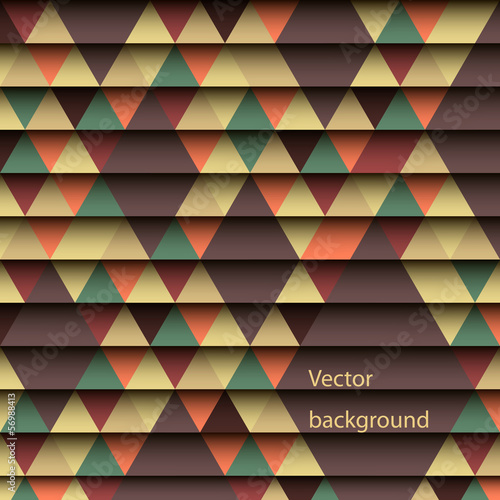 Geometric background of colored triangles. Rethor color.