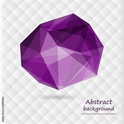 Geometric figure for modern design on the background of rhombus
