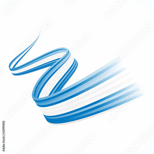 Abstract waving Greek, Argentinian and Israeli flag