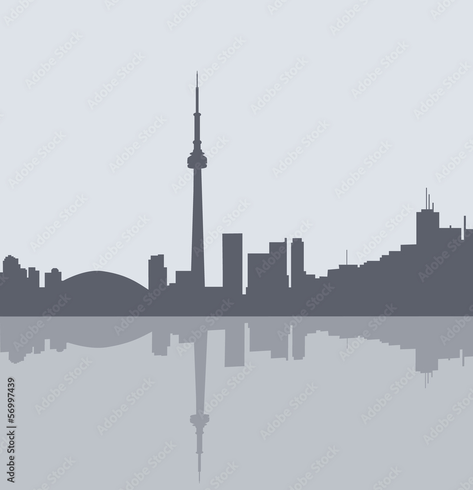 Obraz premium Toronto at Morning - Vector