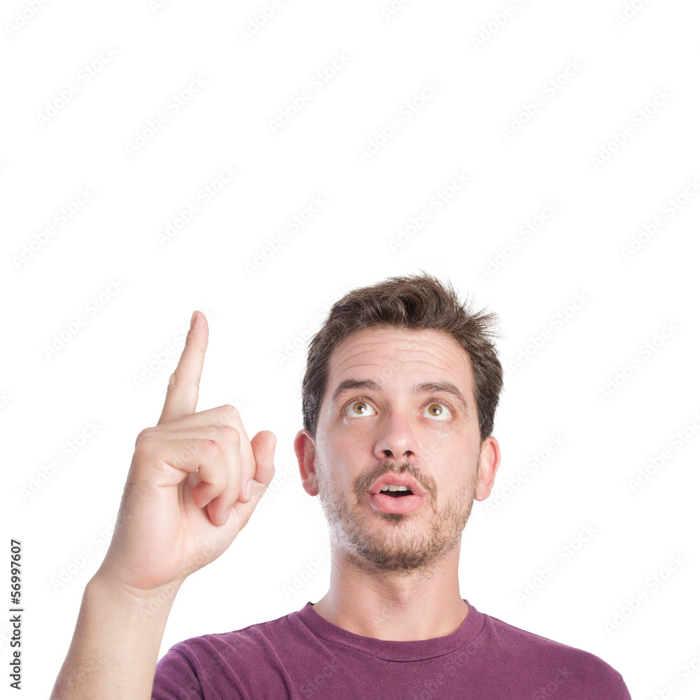 Fototapeta premium Man pointing something