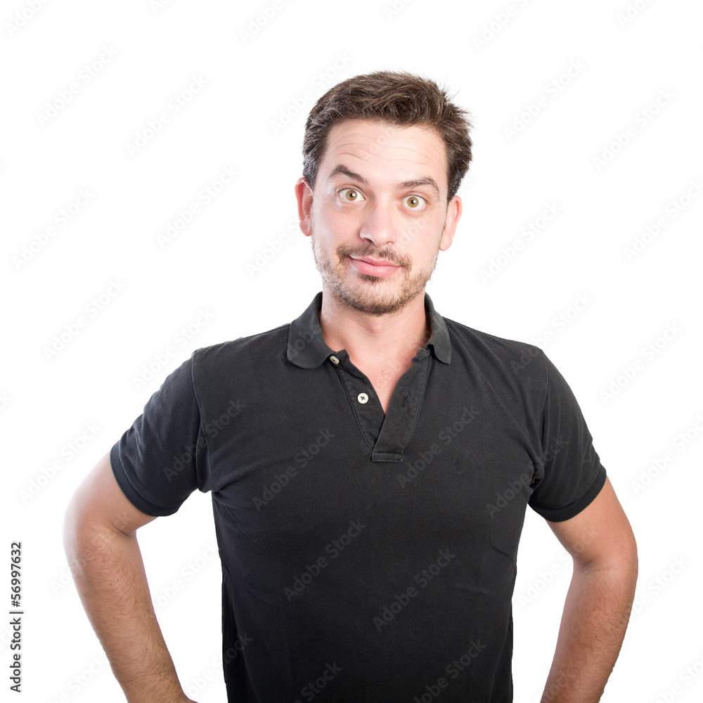 Fototapeta premium Man looking quirky