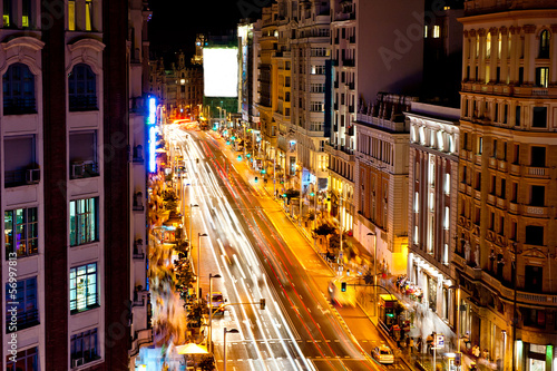 Gran via in madrid