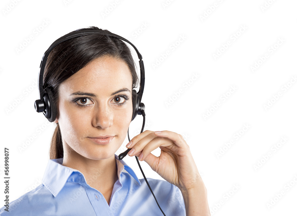 Call center woman