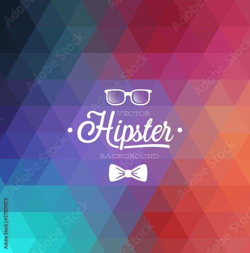 Hipster background. Vector illustration.