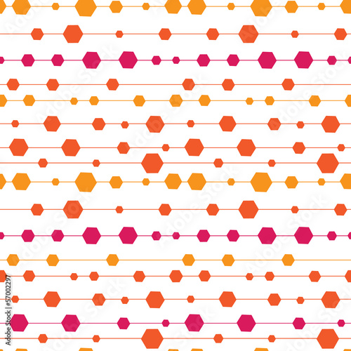 vector abstract colorful stripes and shapes seamless pattern