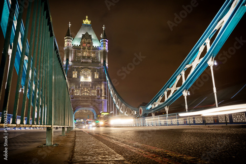 Traffic on the Tower Bridge