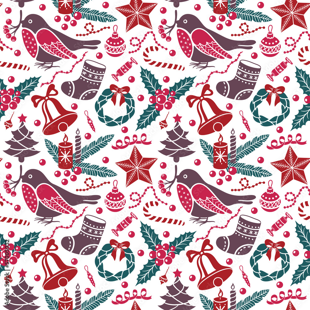 Christmas seamless pattern Christmas seamless pattern