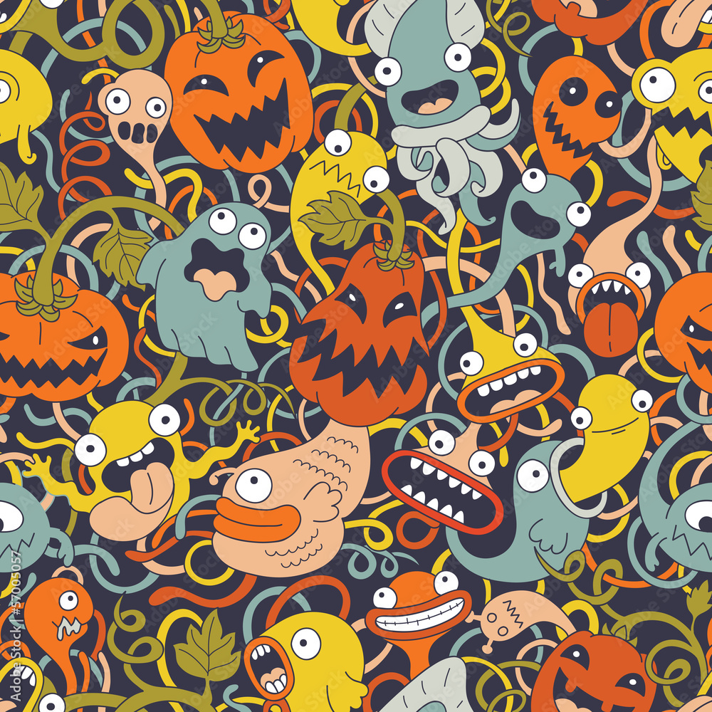 Halloween seamless pattern Halloween seamless pattern