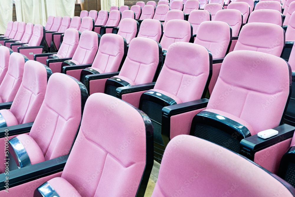 Obraz premium Empty hall for presentation with armchairs