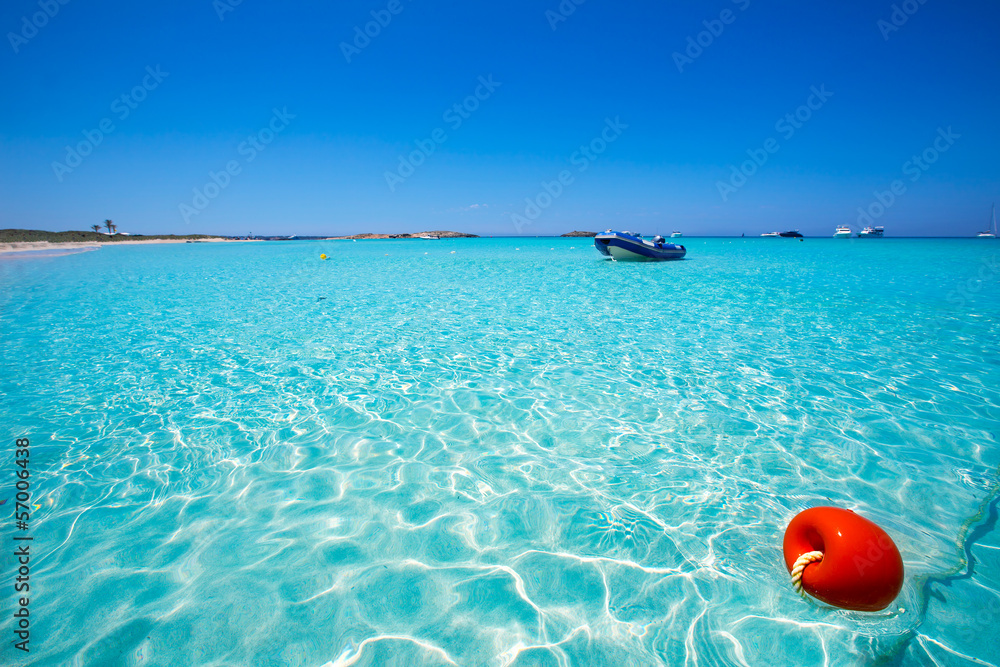 Illetes Illetas beach in Formentera Balearic Islands Illetes Illetas beach in Formentera Balearic Islands