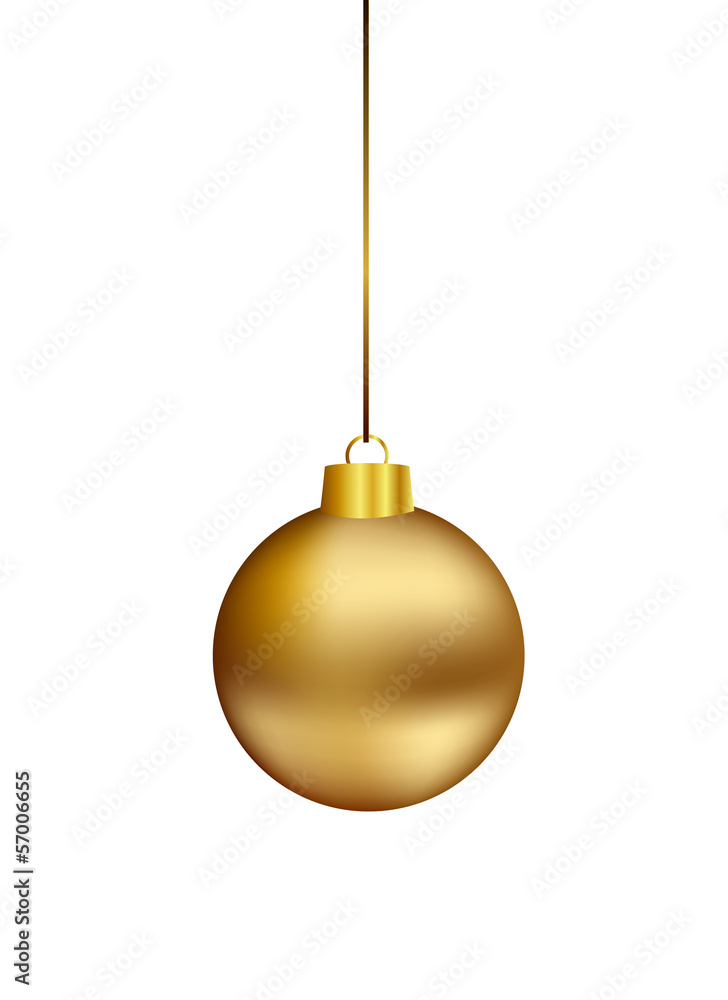 Gold christmas ball hanging Gold christmas ball hanging