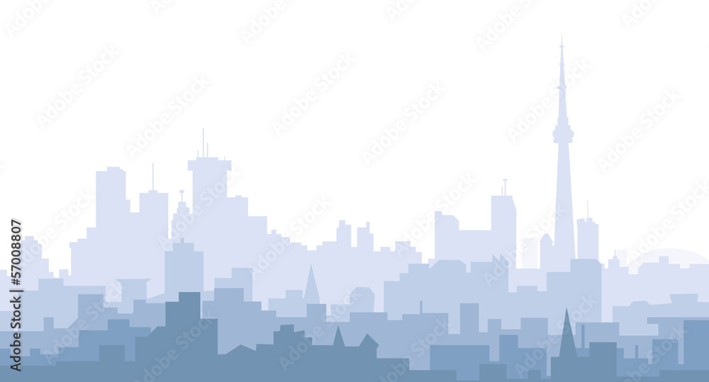 Toronto at Early Morning - Vector