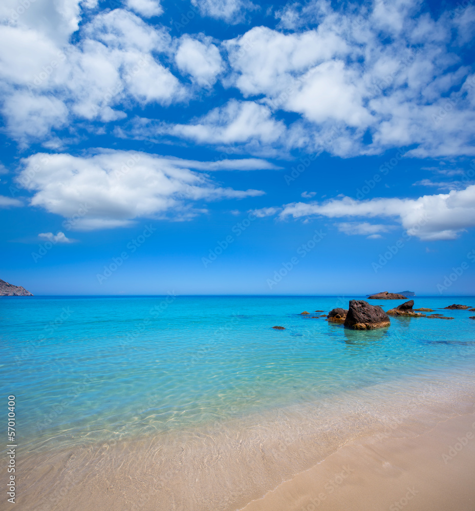 Ibiza Aigues Blanques Aguas Blancas Beach at Santa Eulalia Ibiza Aigues Blanques Aguas Blancas Beach at Santa Eulalia