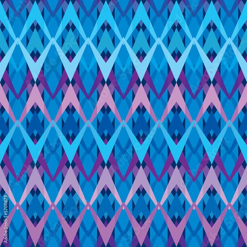 Blue seamless inlay of polylines. Winter motifs