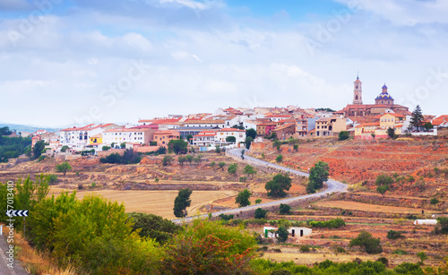 General view of Sarrion in province of Teruel