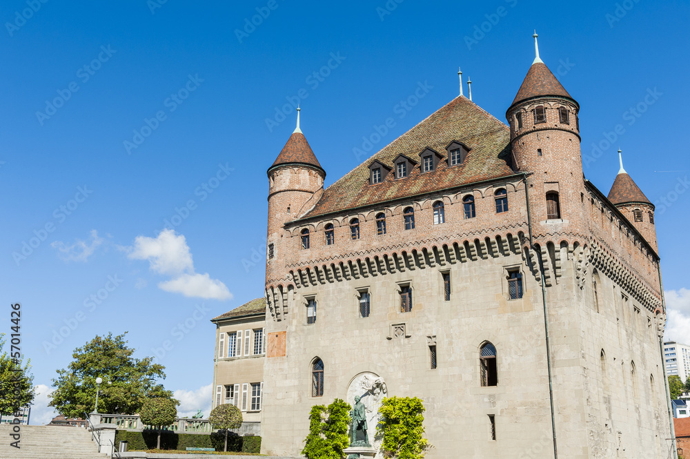 Lausanne, historisches Schloss, Saint-Maire, Altstadt, Schweiz