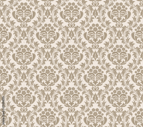 Damask seamless pattern