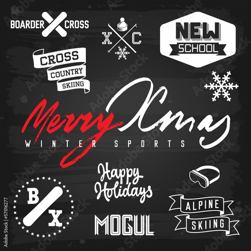 Winter sports Christmas Greetings