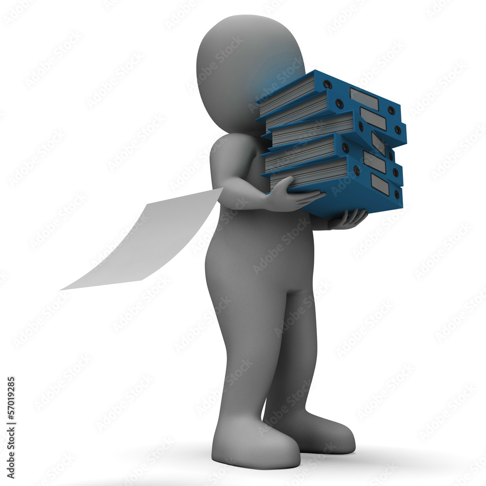 Organizing Clerk Carrying Organized Files Organizing Clerk Carrying Organized Files