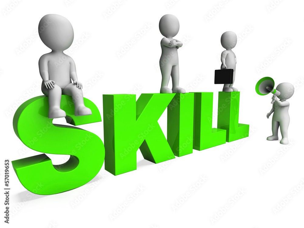Skill Characters Shows Expertise Skilled And Competence Skill Characters Shows Expertise Skilled And Competence