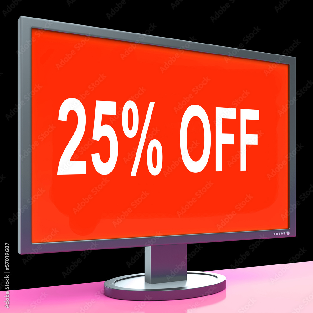 Twenty Five Percent Off Monitor Means Discount Or Sale Online Twenty Five Percent Off Monitor Means Discount Or Sale Online