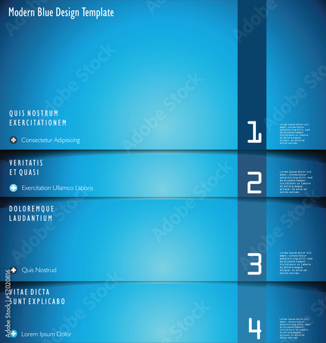 Modern blue Design Layout