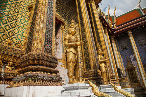 Temple Wat Phra Kaew in Grand Palace, Bangkok
