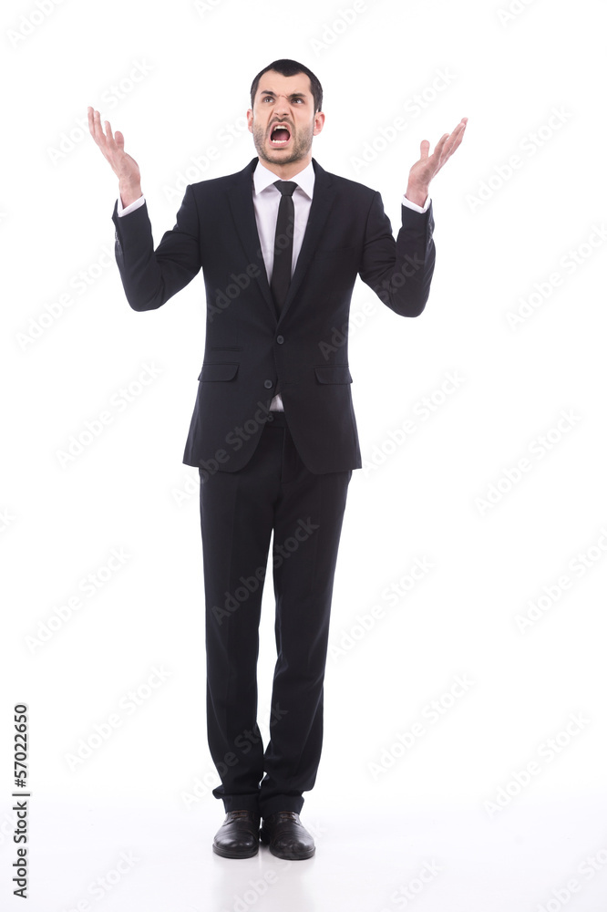 Young frustrated and stressed businessman Young frustrated and stressed businessman