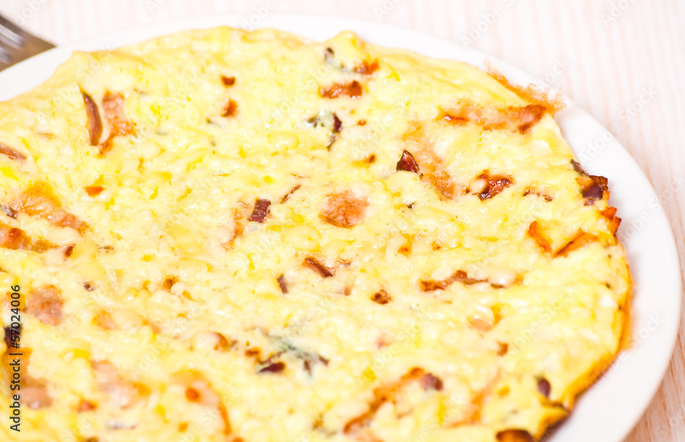 omelet with bacon and mushrooms omelet with bacon and mushrooms