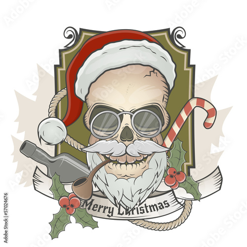 weihnachtsmann totenkopf weihnachten
