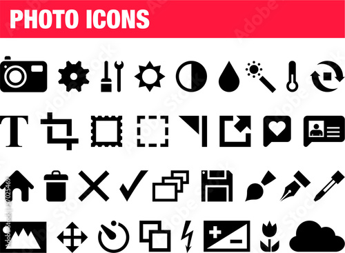 Photography icons