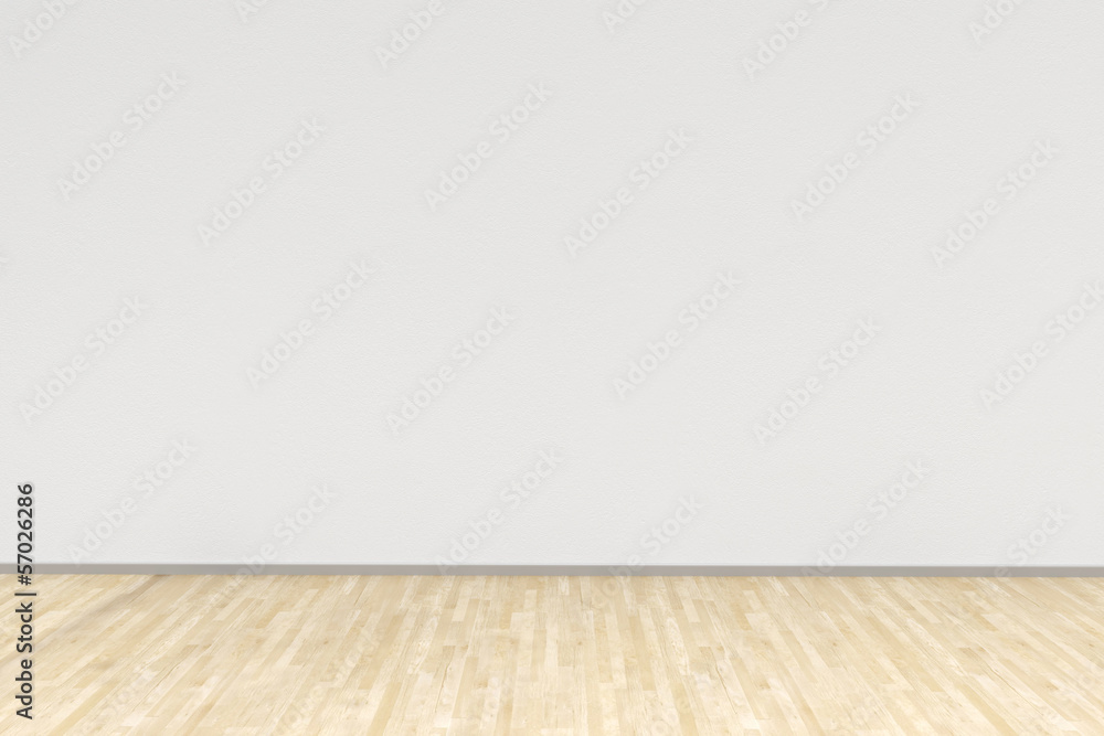White room with hardwood floor White room with hardwood floor