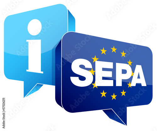 Speechbubbles "SEPA/Information"
