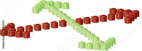 green or red direction