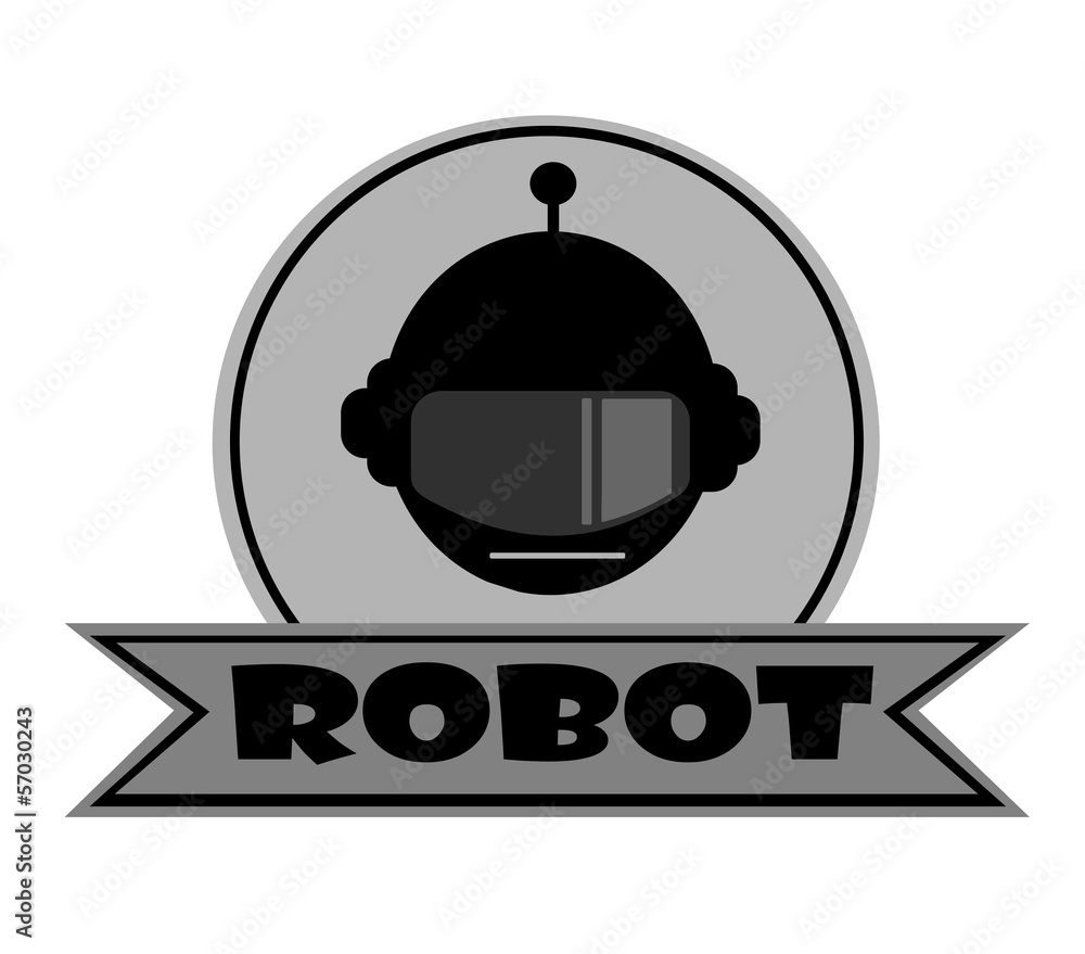 Obraz premium robot template banner