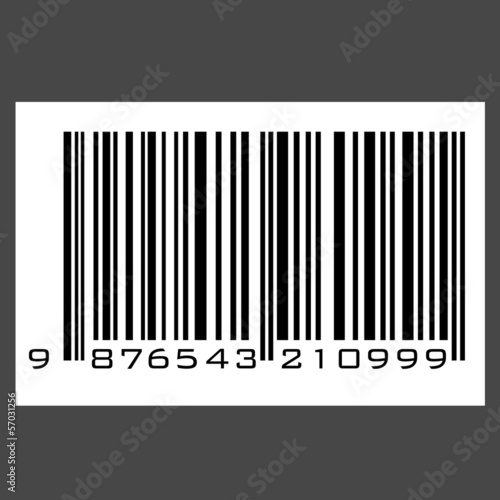 EAN-13 barcode photo