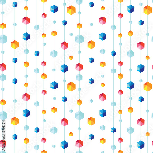 vector abstract hanging jewels striped seamless pattern