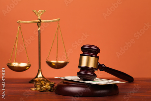 judge gavel and scales of justice