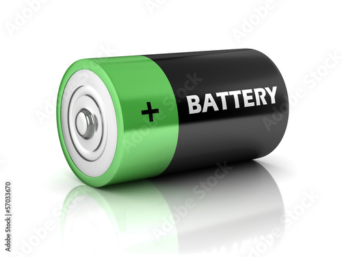 battery isolated on white background