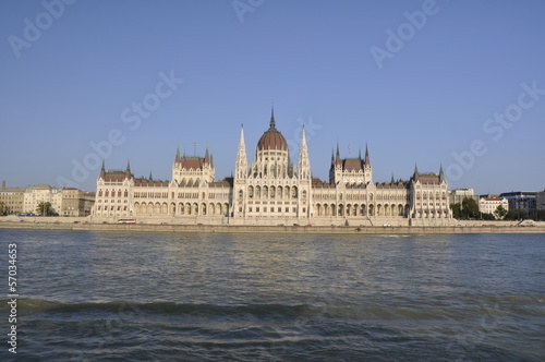 Amazing building of Parliament in Budapest