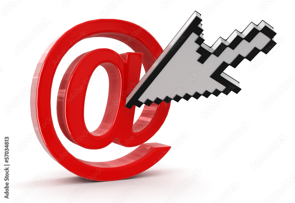 Cursor and e-mail (clipping path included) Cursor and e-mail (clipping path included)
