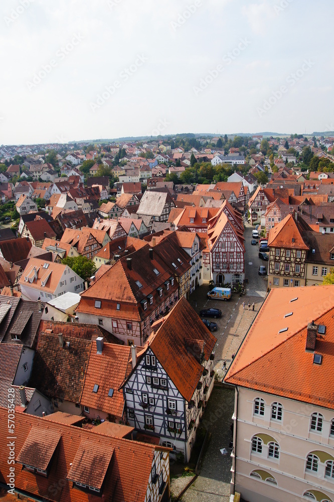 Obraz premium Blick auf die Altstadt Bad Wimpfen