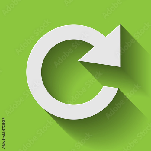 Icon Neu Laden Long Shadow
