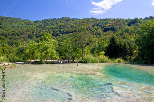 Plitvice lakes National park waters