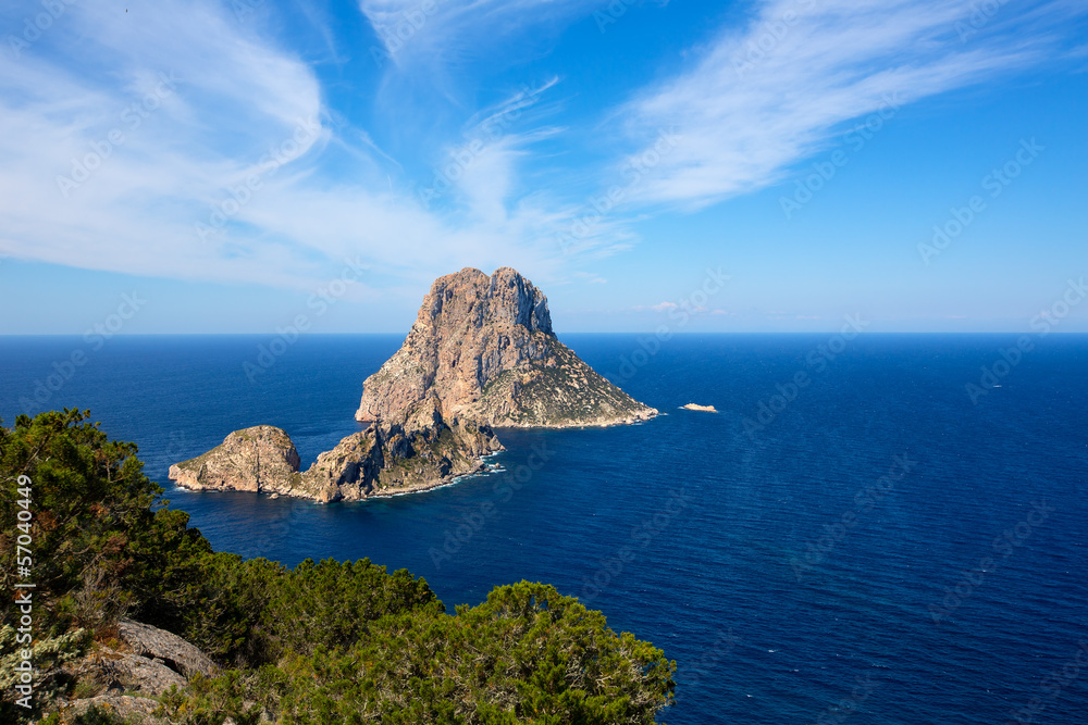 Ibiza Es Vedra and Vedranell from Torre des Savinar