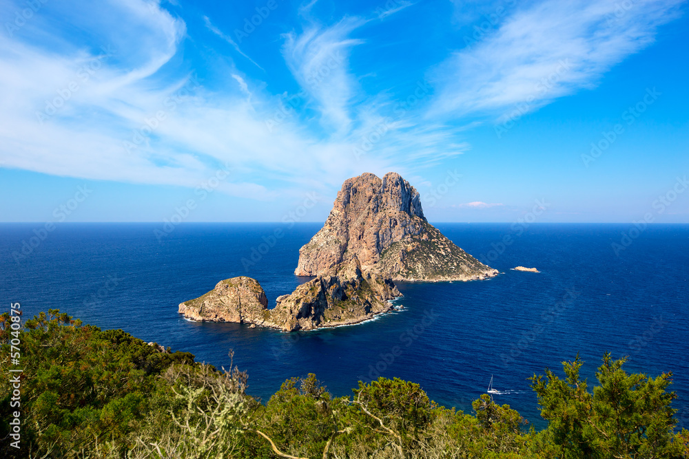 Ibiza Es Vedra and Vedranell from Torre des Savinar