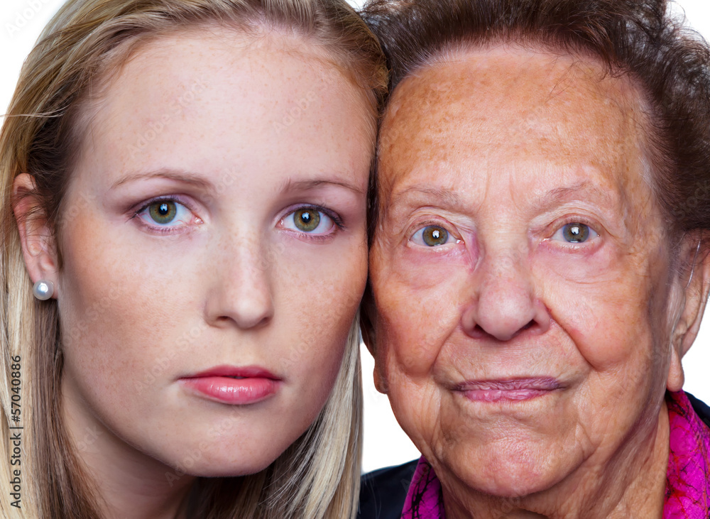 junge und alte Frau junge und alte Frau